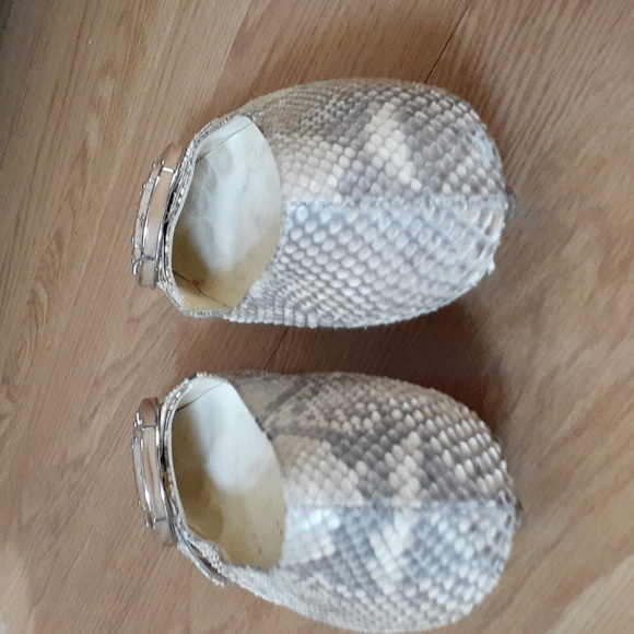 Prada Python tan leather kitten heels sz 39 9 - Picture 9 of 13